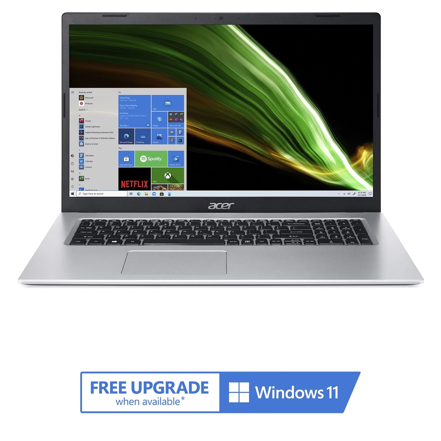 Aspire 3 A317-53-38Y1, 17.3" Full HD IPS Display, 11Th Gen Intel Core I3-1115G4, 8GB DDR4, 128GB Nvme SSD