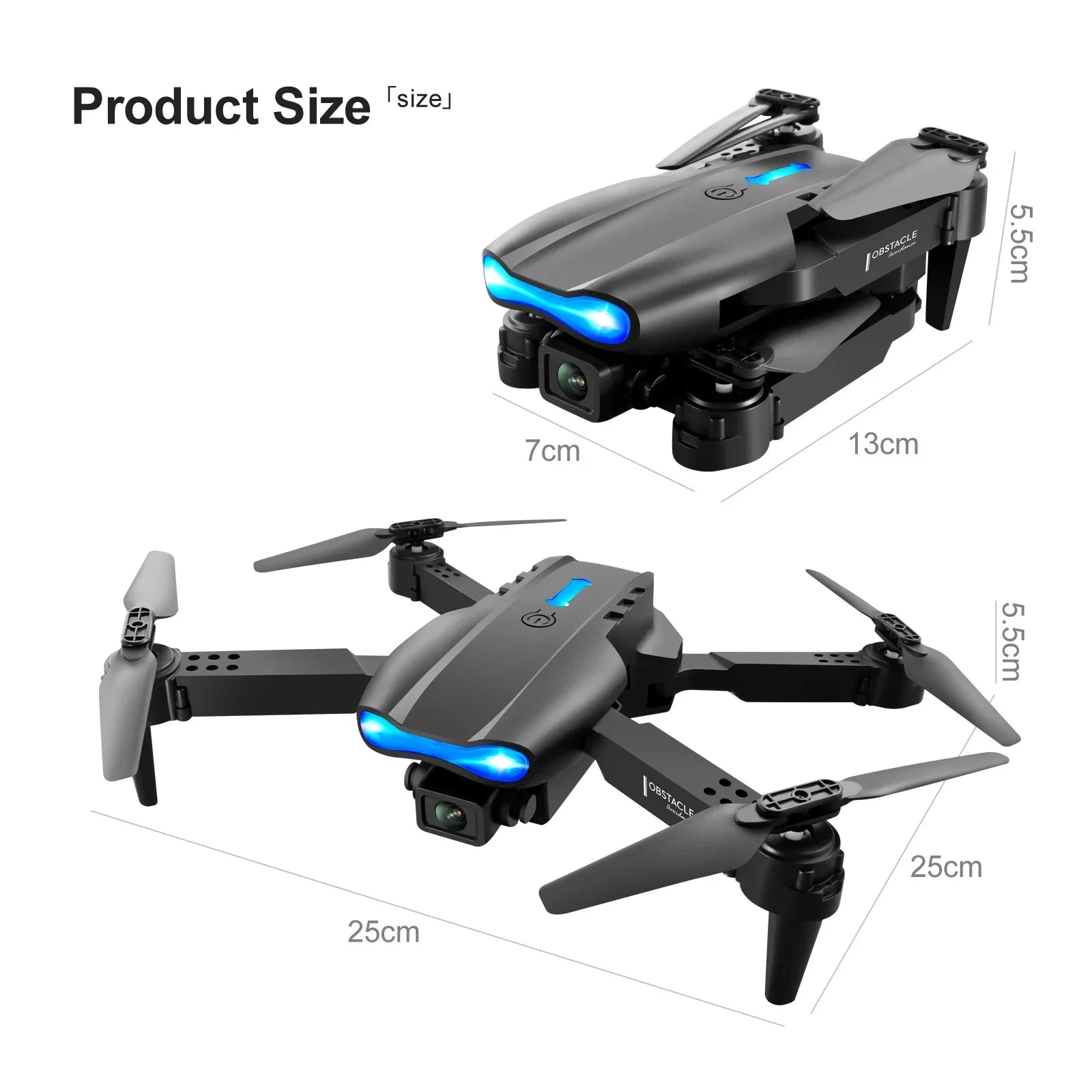 Drone with 4K HD Dual Camera for Adults Kids, RC Quadcopter with 2 Modular 1800Mah Batteries for 30 Mins Long Flight