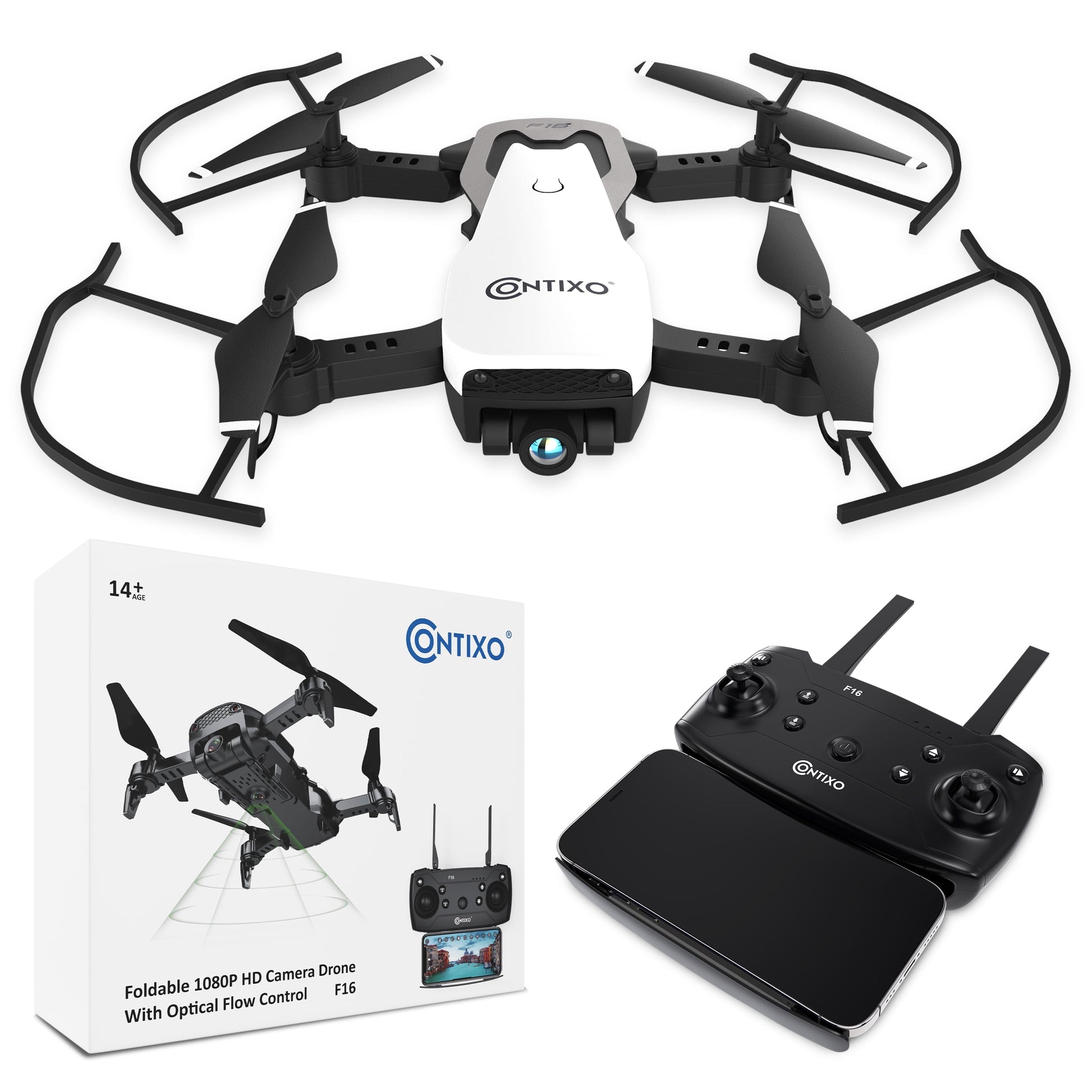 Drone with 1080P HD Camera, Foldable Design, Altitude Hold, 2.4Ghz