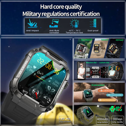 Full Touch Smart Watch Blood Pressure Oxygen MK66 Smart Watch Band