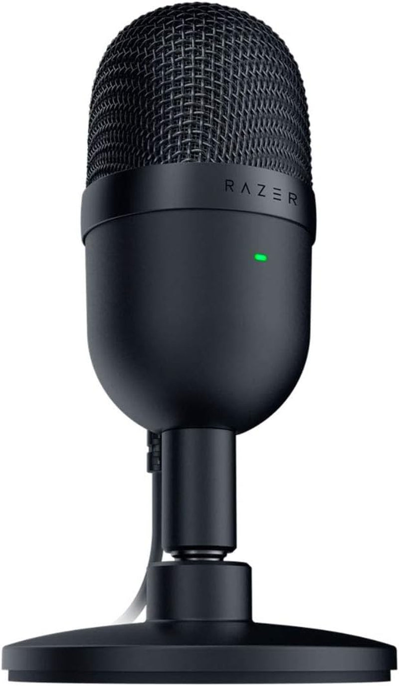 Seiren Mini USB Streaming Microphone: Precise Supercardioid Pickup Pattern - Professional Recording Quality - Ultra-Compact Build - Heavy-Duty Tilting Stand - Shock Resistant - Classic Black