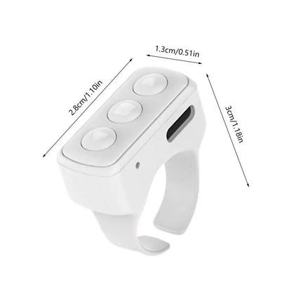 Phone Ring Controller Unmatched Flexibility Blutooth Remote Control Scrolling Ring Finger Tiktoks Video Phone Camera Controller