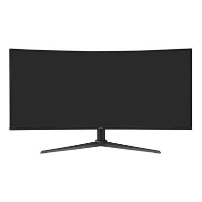 34" Curved Ultrawide WQHD (3440 X 1440P) 100Hz Bezel-Less Office Monitor with Cable, Black