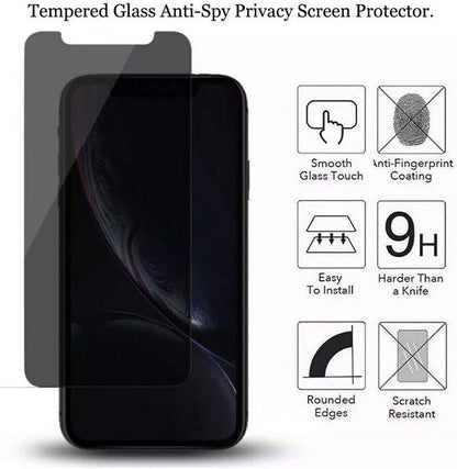 2X Iphone 16 Pro Max 15 14 13 12 11 plus Privacy Tempered Glass Screen Protector